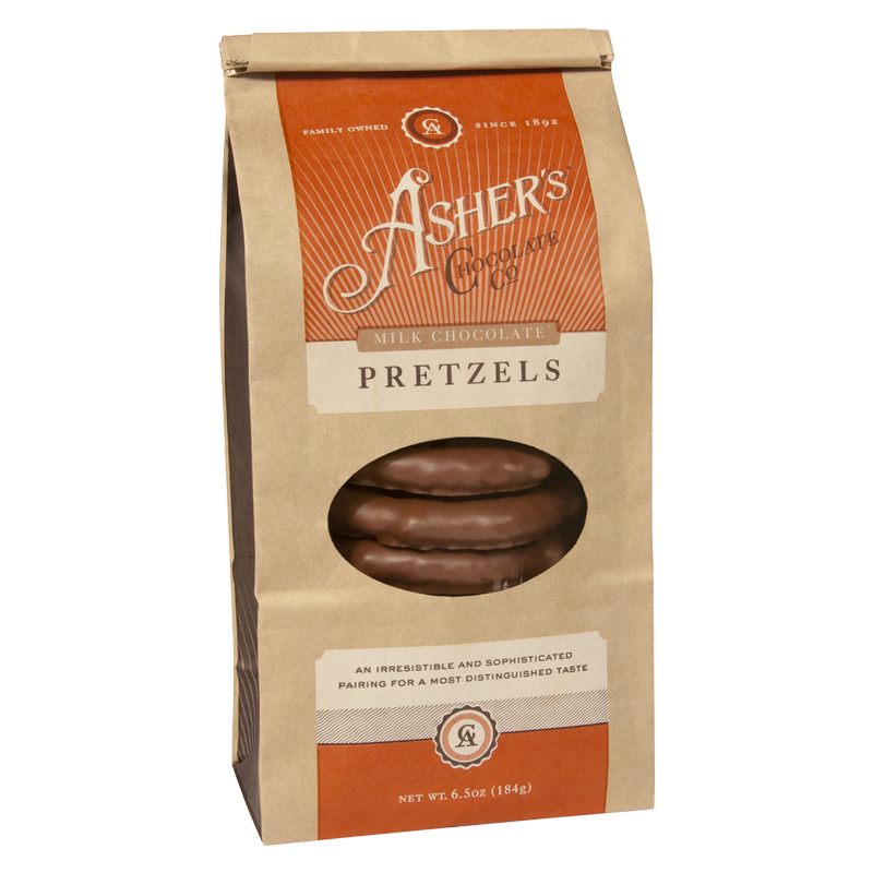 Asher's Milk Chocolate 3-Ring Pretzels 6.5oz