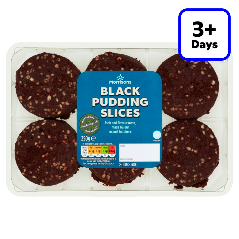 Morrisons Black Pudding Slices, 250g