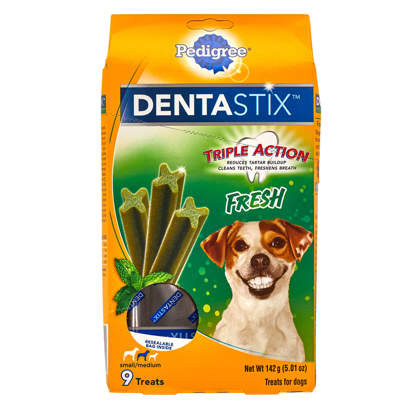 Pedigree Dentastix Dog Treats Small/Medium Dog Fresh 9ct
