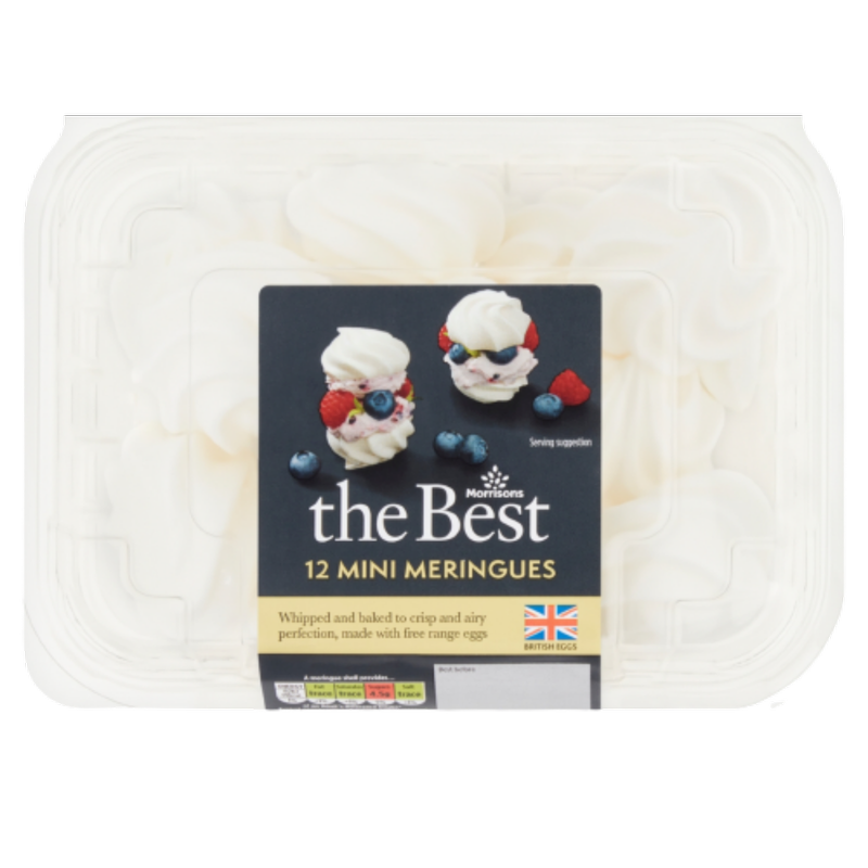 Morrisons The Best 12 Mini Meringues, 12pcs