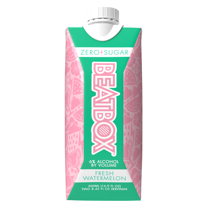 BeatBox Fresh Watermelon 500ml 6.0% ABV Zero Sugar