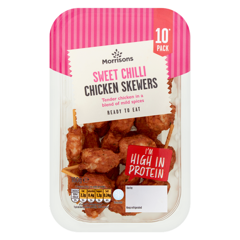 Morrisons Sweet Chilli Chicken Skewers, 100g