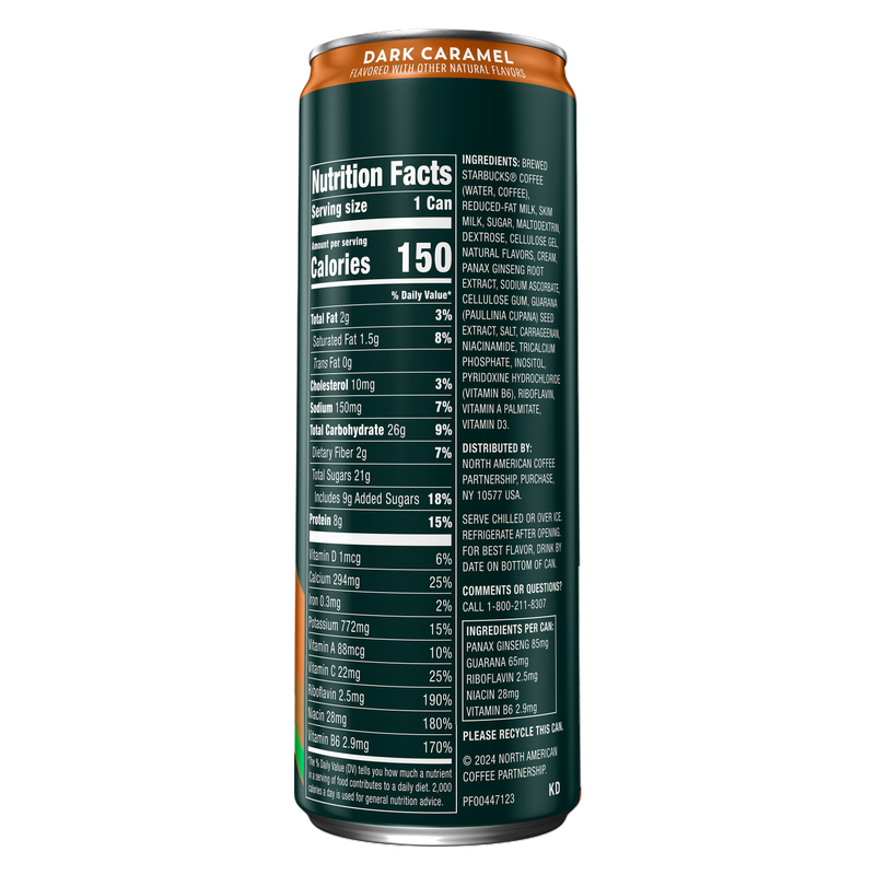 Starbucks Tripleshot Dark Caramel 11oz Can