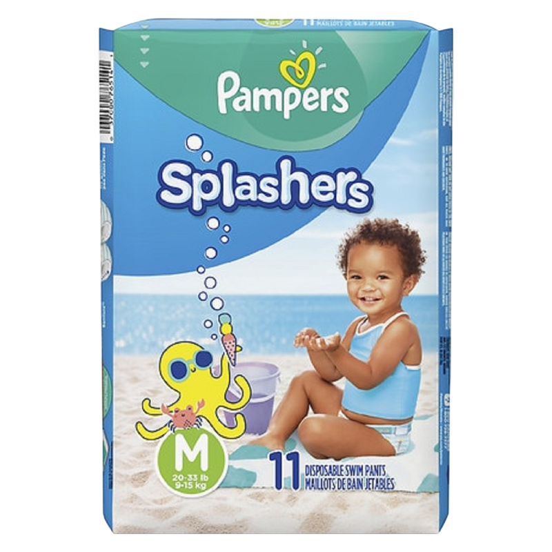 Pampers Splashers Swim Diapers, Size 4, 11 Count