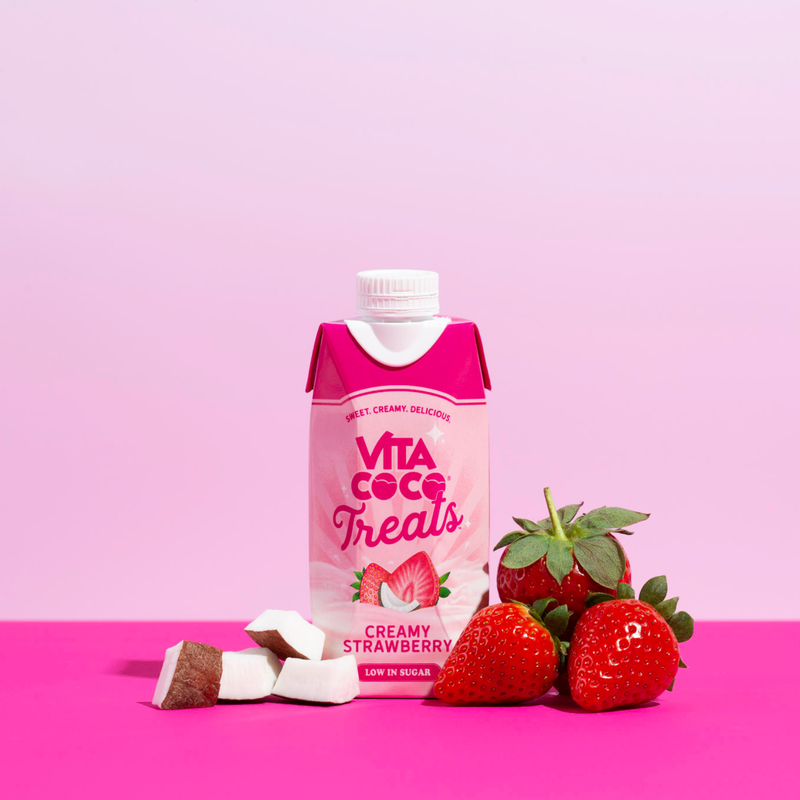Vita Coco Treats Creamy Strawberry Coconut Water, 330ml