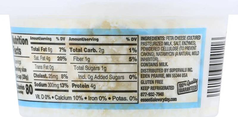 Essential Everyday Crumbled Feta - 6oz