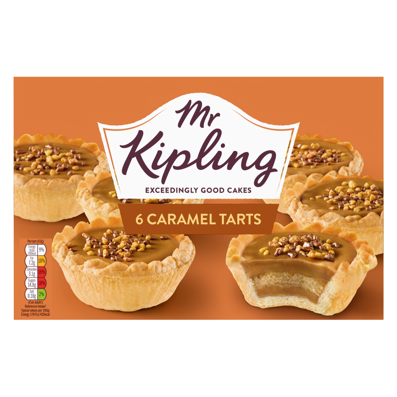 Mr Kipling Caramel Tarts, 6pcs