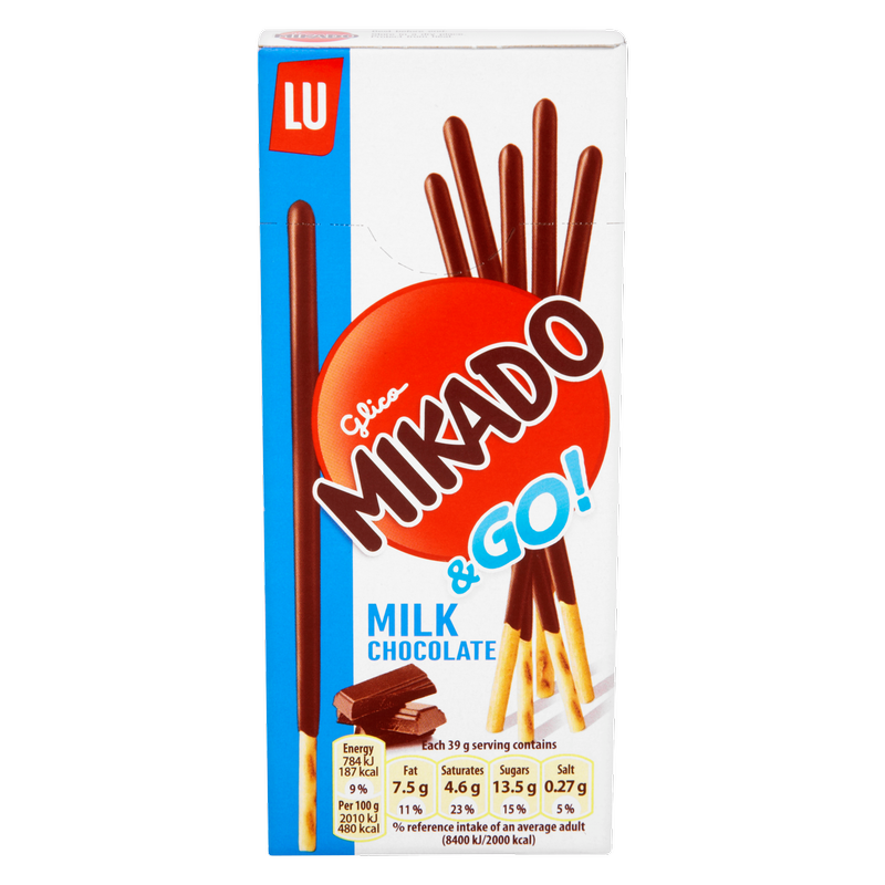 Lu Mikado Milk Chocolate Biscuits, 39g