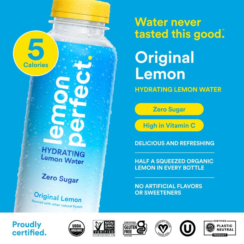 Lemon Perfect Original Lemon Hydrating Lemon Water 15.2oz Bottle