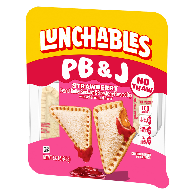 Lunchables PB&J Peanut Butter Sandwich & Strawberry Dip - 2.27oz