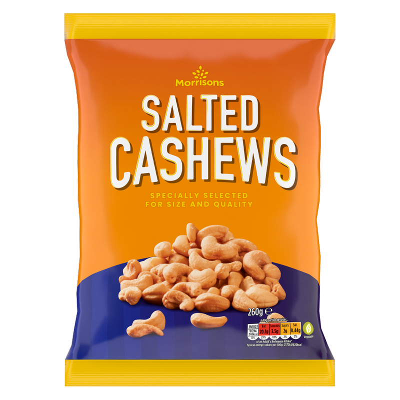 Morrisons Salted Cashews, 260g