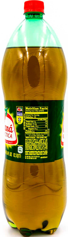 Guaraná Antarctica, The Brazilian Original Guaraná Soda, Regular, 2 Liter