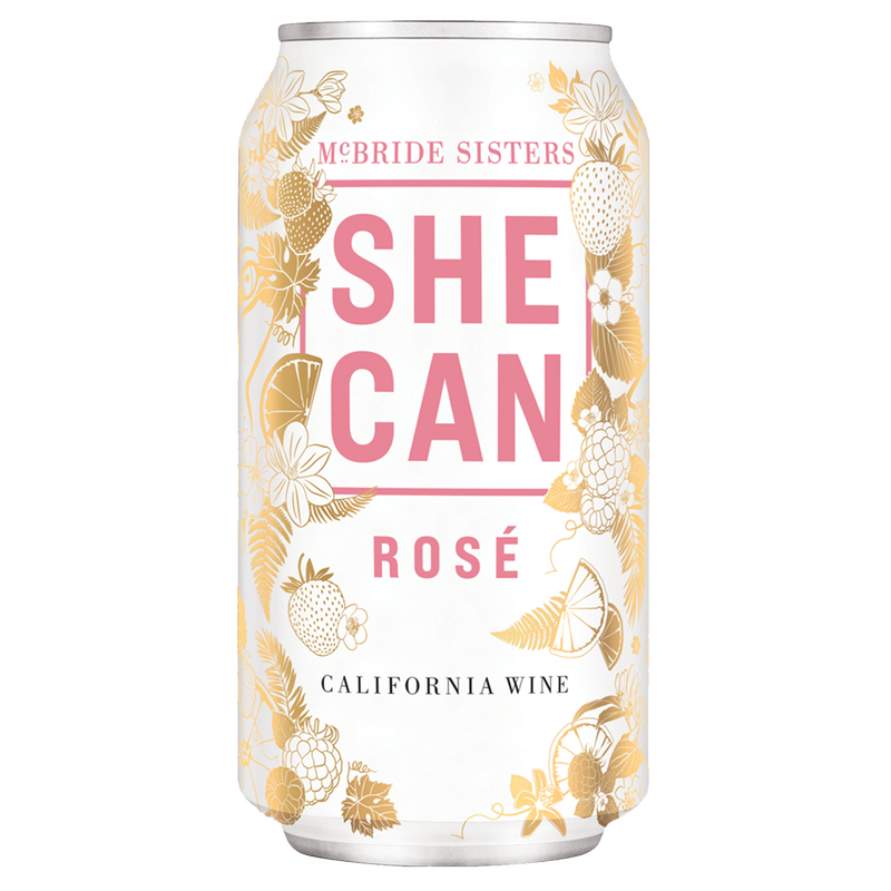 She Can Rose by McBride Sisters 375 ml Can