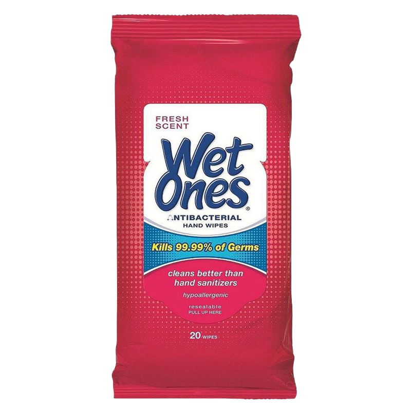 Wet Ones Fresh Scent Antibacterial Hand Wipes 20ct