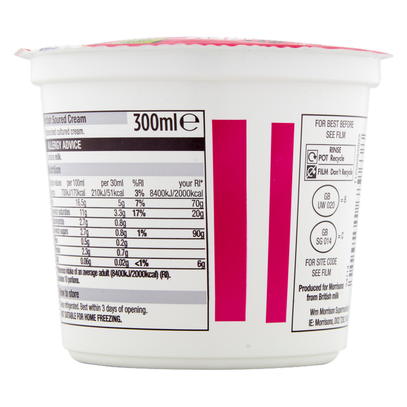 Morrisons Soured Cream, 300ml