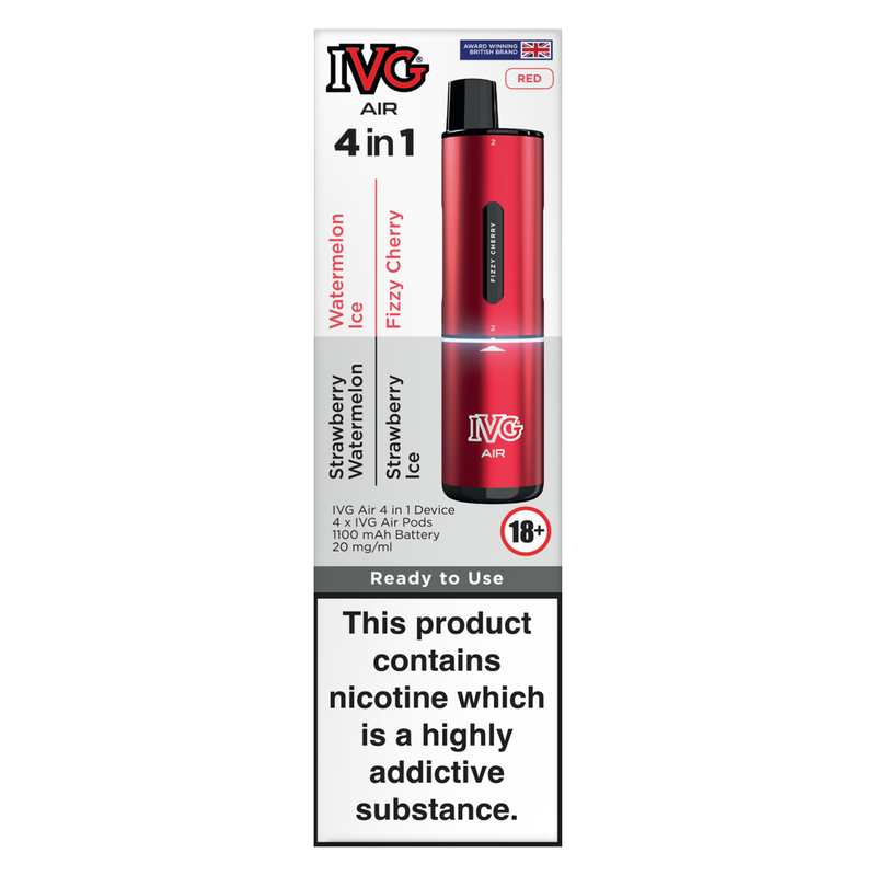 IVG Air 4 In 1 Red Starter Kit, 1pcs