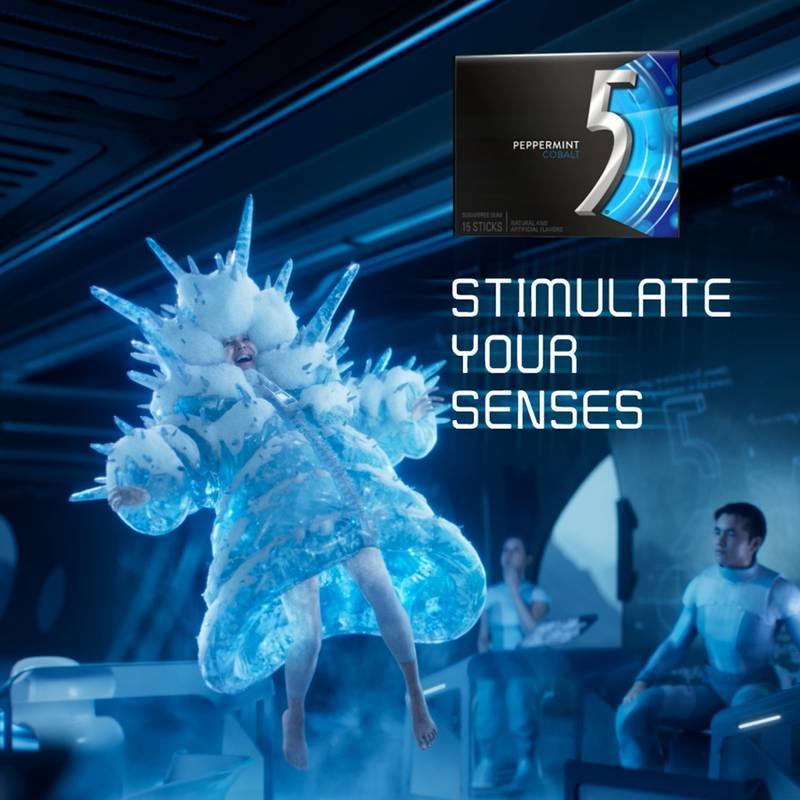 5 Gum Peppermint Cobalt Sugarfree, 35ct