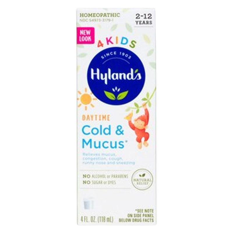 Oz Naturals Kids Cough & Mucus Daytime Syrup, Grape, 4 fl oz