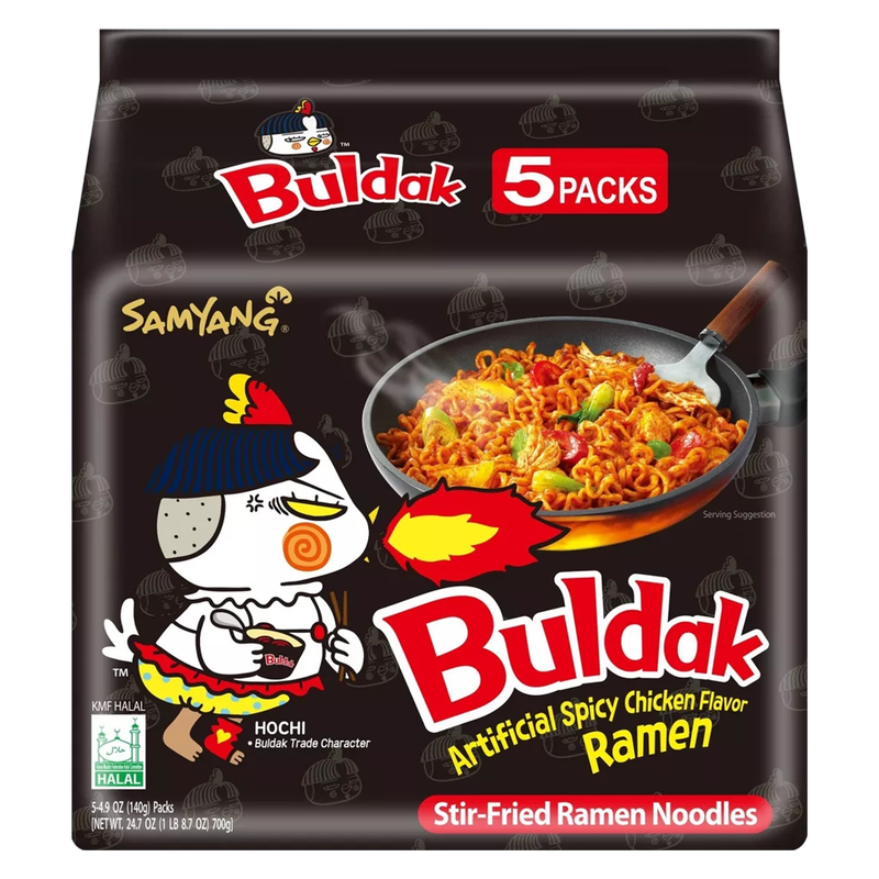 Buldak Samyang Spicy Chicken Original Ramen, 5ct. 