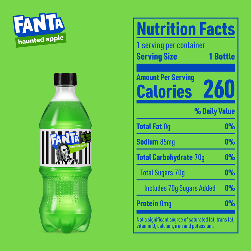 Fanta x Beetlejuice Beetlejuice Haunted Apple 20oz Btl