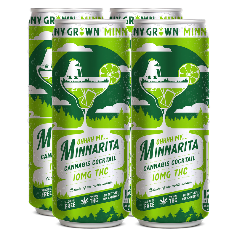 Minny Grown 10mg THC Minnarita 4pk 12oz Can