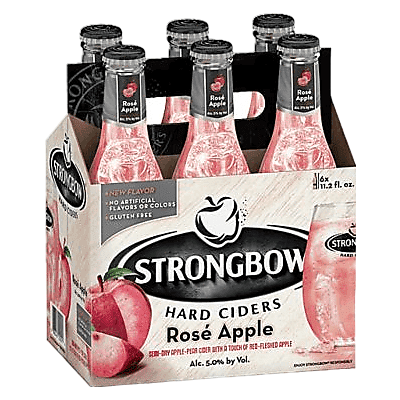 Strongbow Rose Apple Cider 6pk 11.2oz Btl