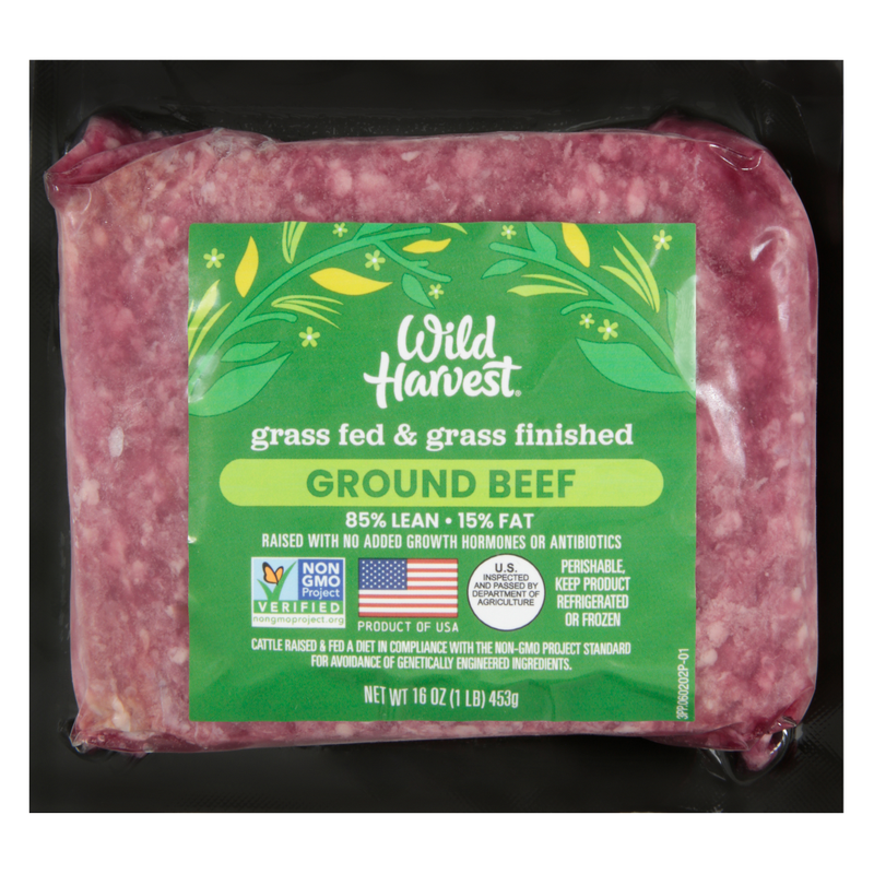 Wild Harvest Frozen Ground Beef 85/15 - 1lb