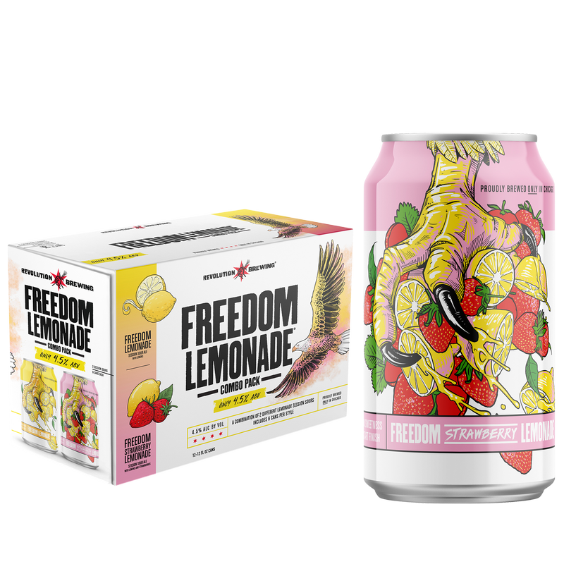 Revolution Brewing Freedom Lemonade Combo Pack 12pk 12oz Can 4.5% ABV
