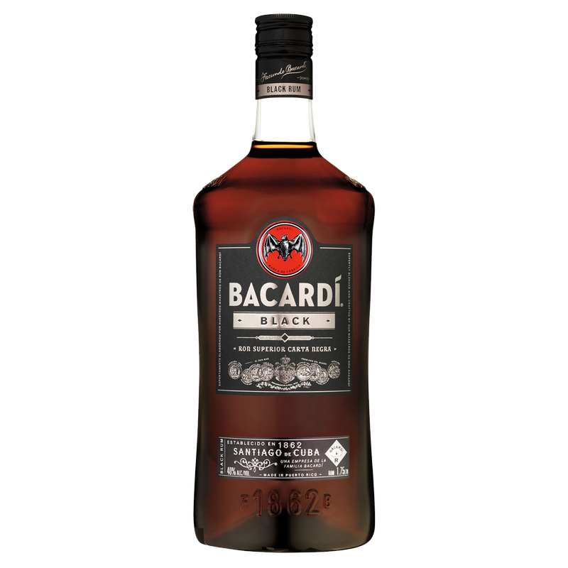 Bacardi Black Rum 1.75L (80 Proof)