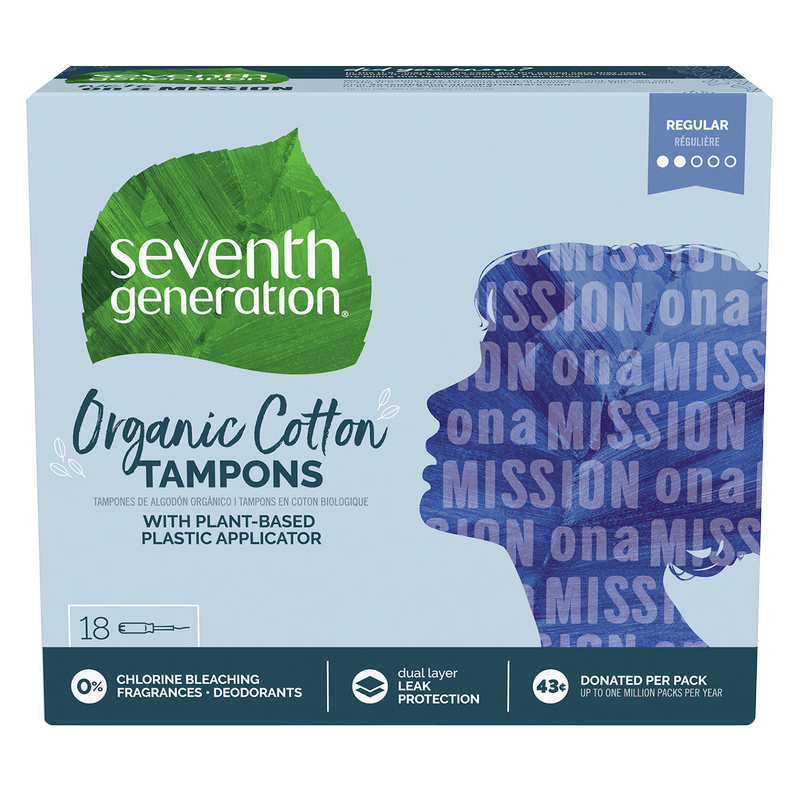 Seventh Generation Free & Clear Regular Tampons 18ct