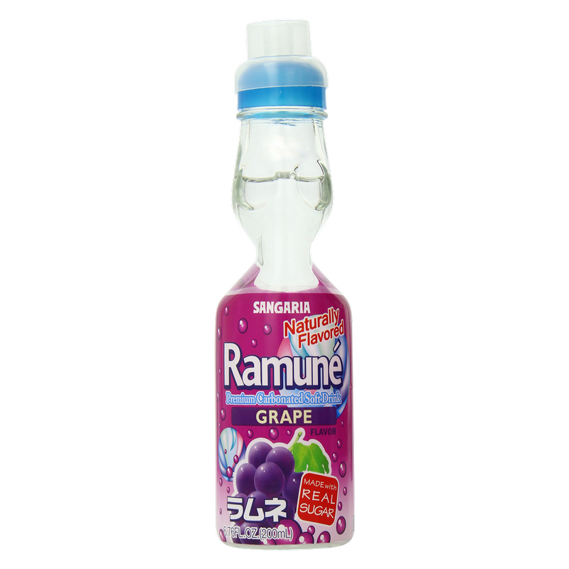 Sangria Grape Flavored Ramune Carbonated Soda 6.76oz