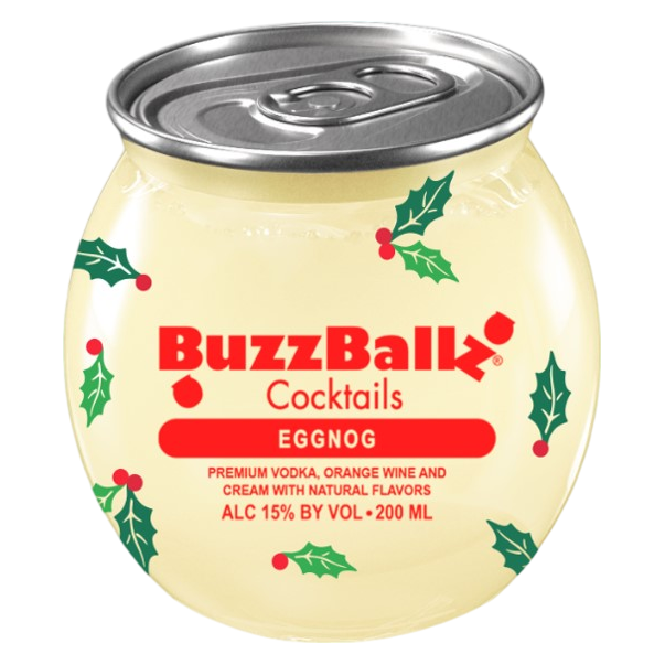 Buzzballz Eggnog 200ml 15% ABV