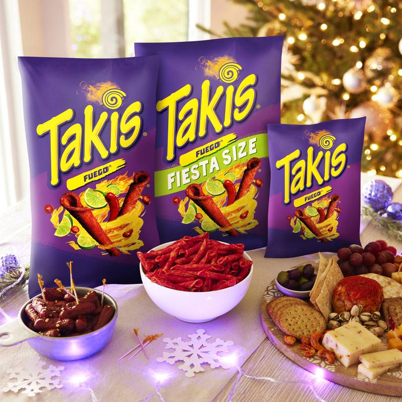 Takis Fuego Spicy Rolled Tortilla Chips, 9.9oz