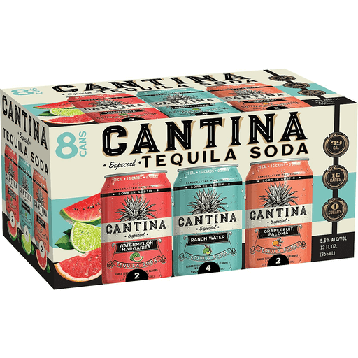 Cantina Tequila Variety 8pk 12oz Can 5.6% ABV