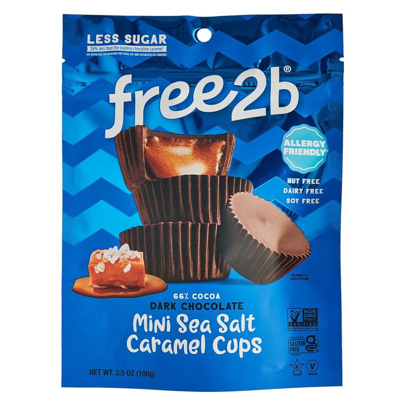 Free 2 B Mini Sea Salt Caramel Cups 3.5oz