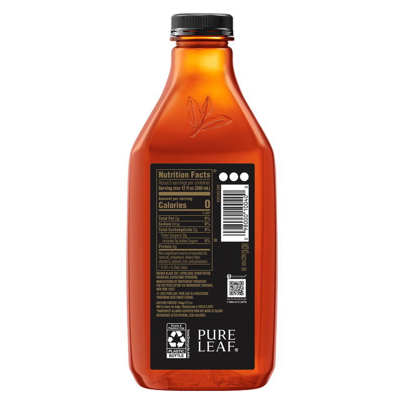 Pure Leaf Zero Sugar Real Brewed Tea Sweet Tea 64 Fl Oz