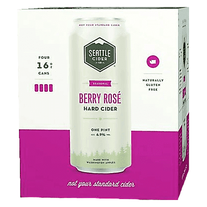 Seattle Cider Berry Rose 4pk 16oz Can