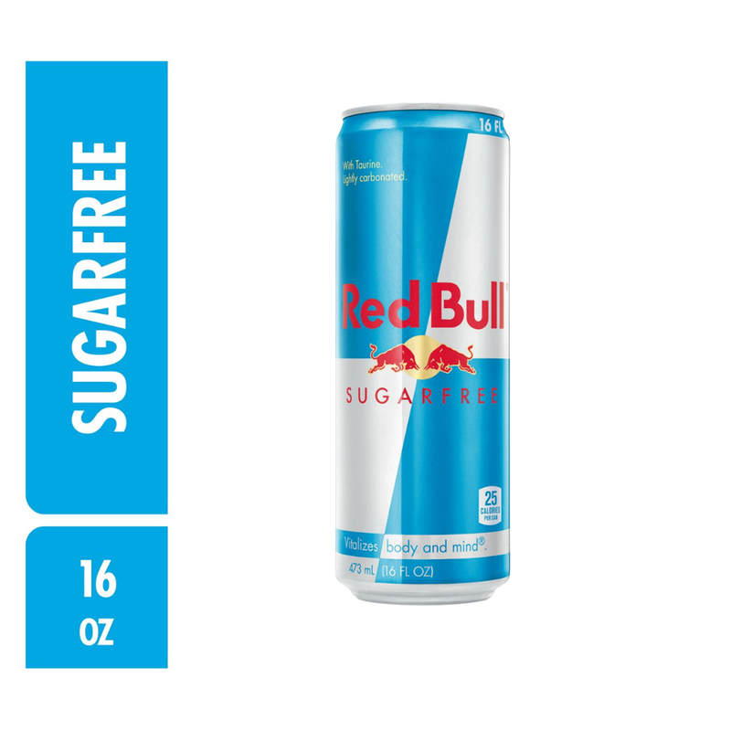 Red Bull Energy Drink Sugar Free 16oz Can