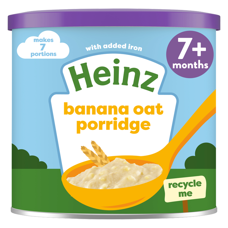 Heinz Banana Oat Porridge Baby Food 7m+, 220g