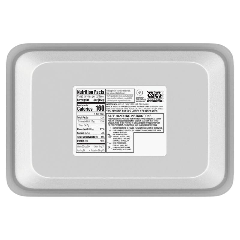 Bowl & Basket Fresh Ground Turkey - 20.8oz