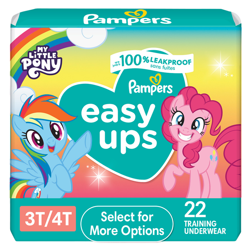 Pampers Girls Easy Ups Size 3T-4T 22ct