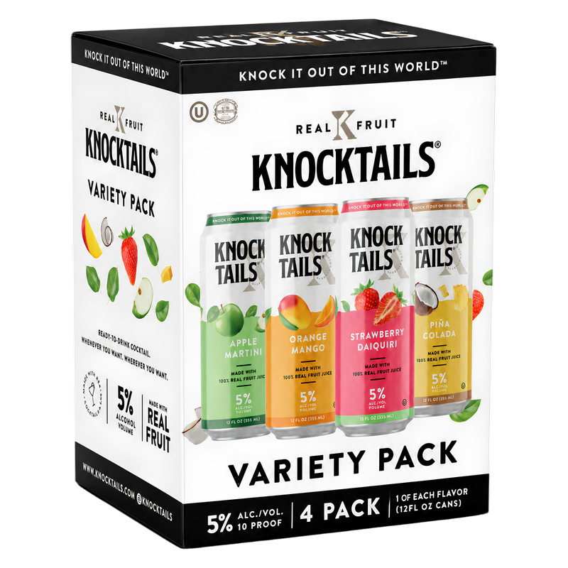Knocktails Variety Pack 4pk 12oz Can