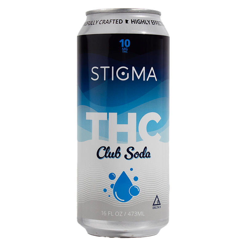Stigma Club Soda 10 mg THC, paquete de 4 latas de 16 oz