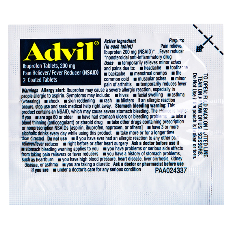 Advil 2 Liquid Filled Capsules