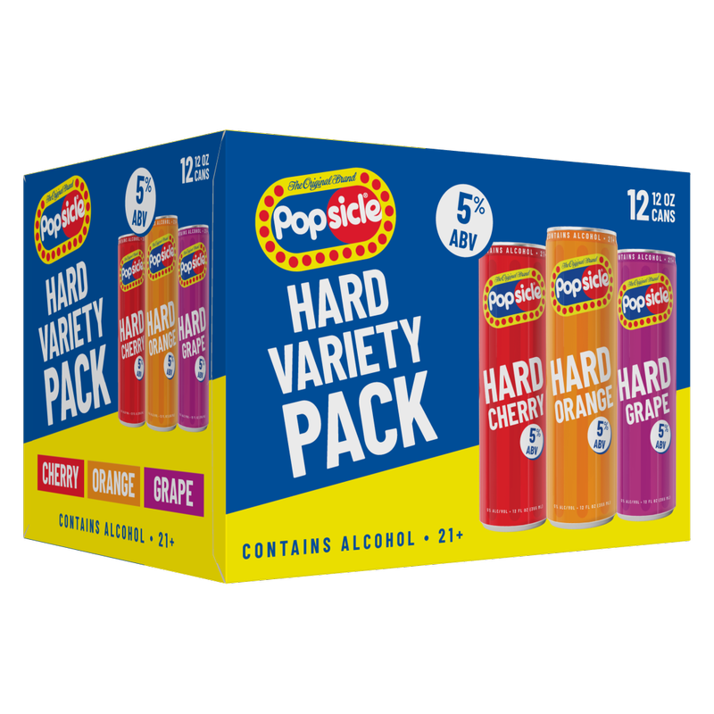 Popsicle Hard Variety Pack 12pk 12oz Can 5% ABV