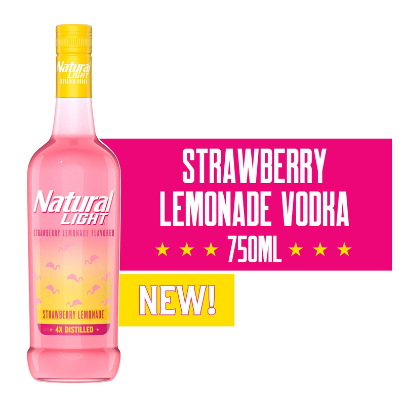 Natural Light Vodka Strawberry Lemonade 750ml (60 proof)