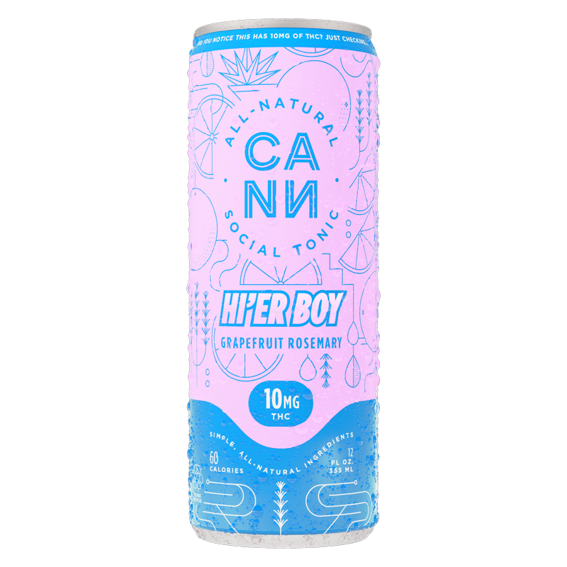 Cann 10mg THC Grapefruit Rosemary Seltzer 4pk 12oz Can