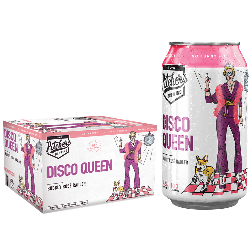 Two Pitchers Brewing Disco Queen Bubbly Rose Radler 6pk 12oz Can