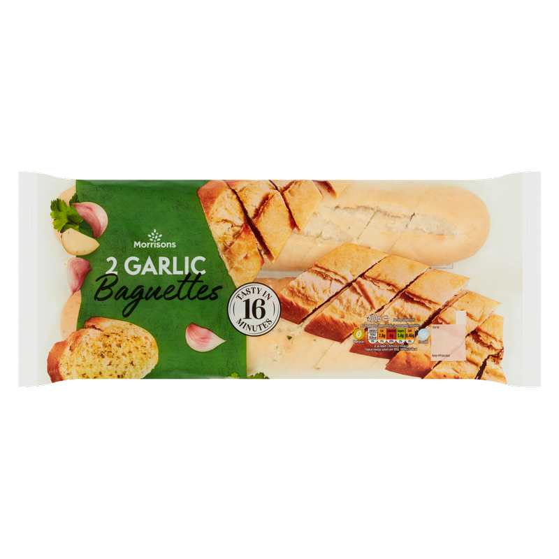 Morrisons 2 Garlic Baguettes, 420g