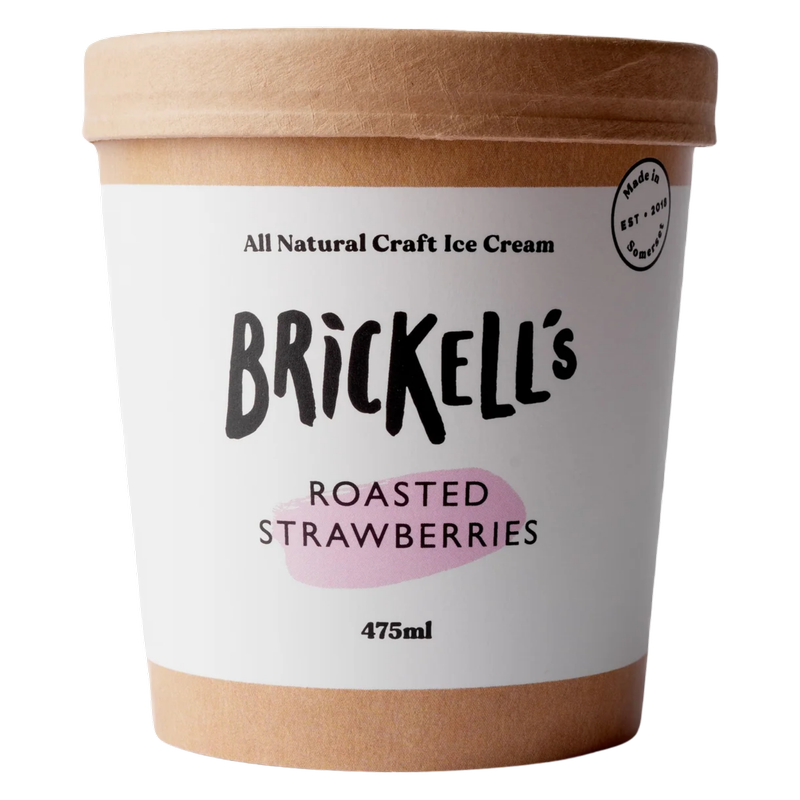 Brickell's Roasted Strawberries Ice Cream, 475ml